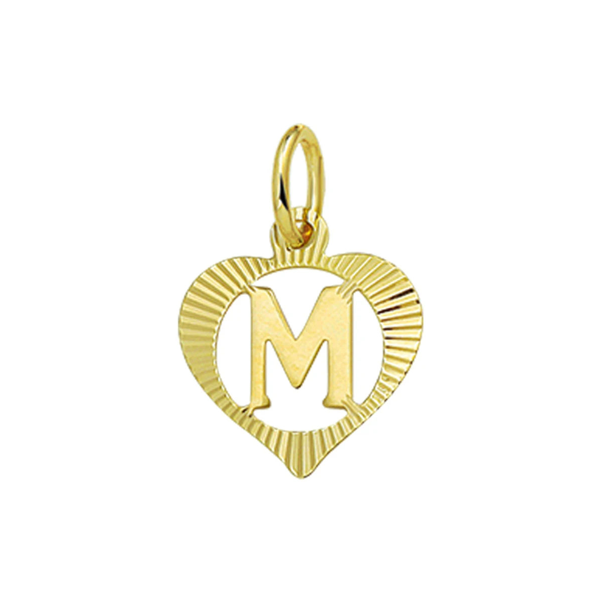 hanger hart letter 14K geelgoud