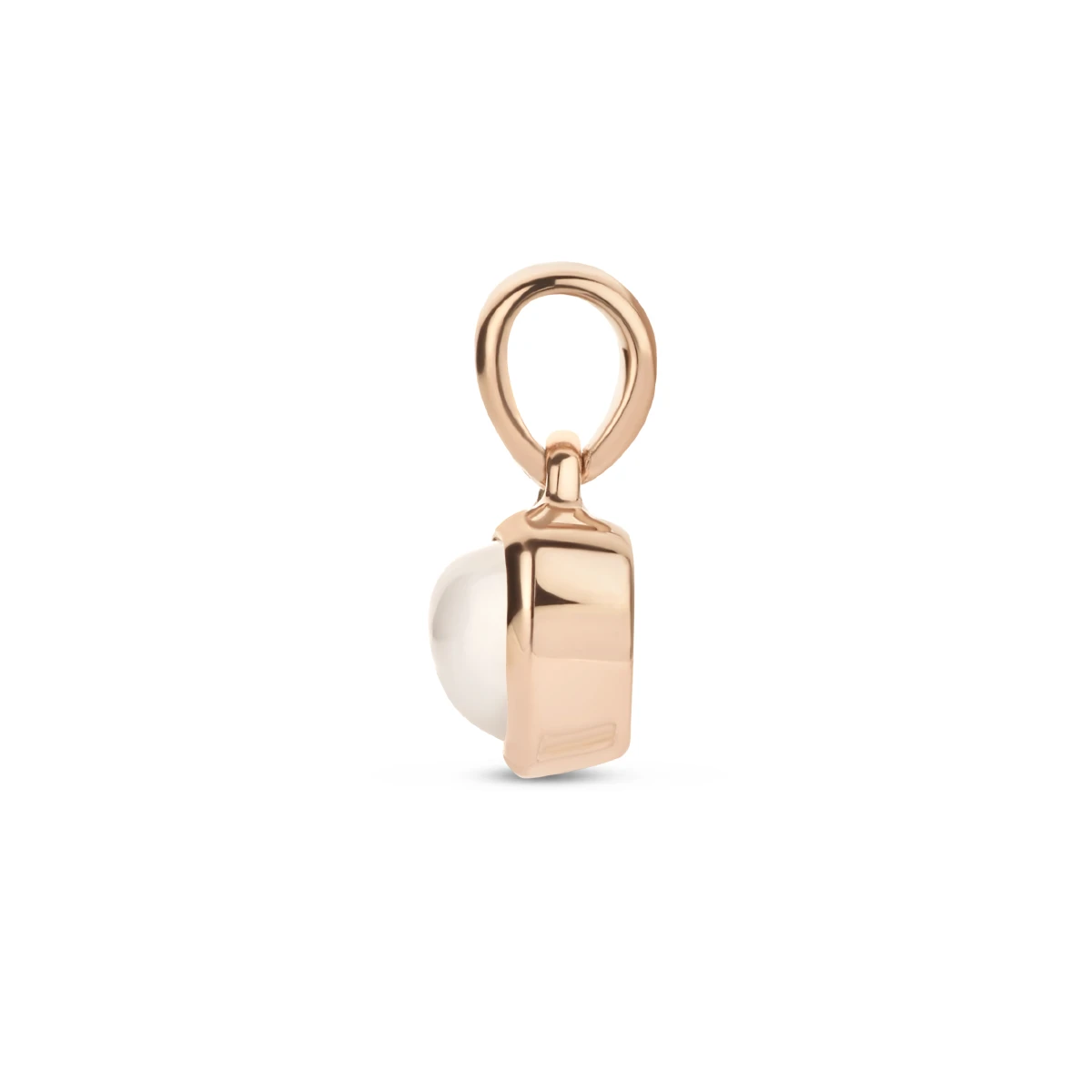 hanger hart maansteen 14K roségoud