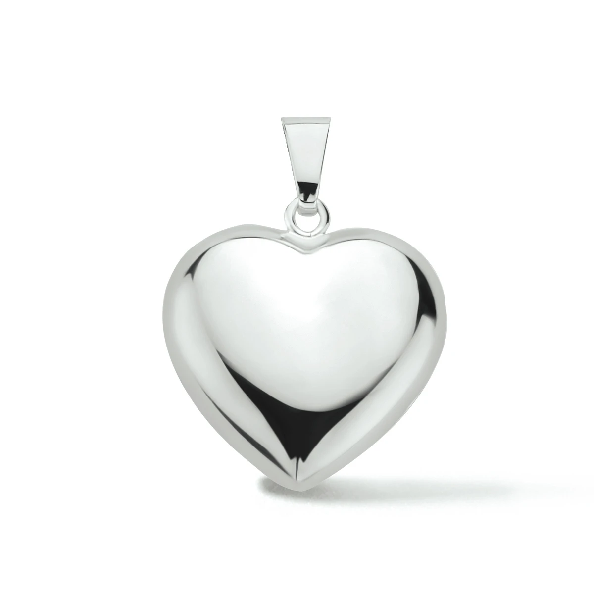 hanger hart zilver gerhodineerd