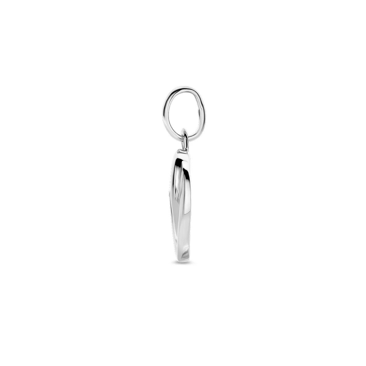 hanger hart zilver gerhodineerd