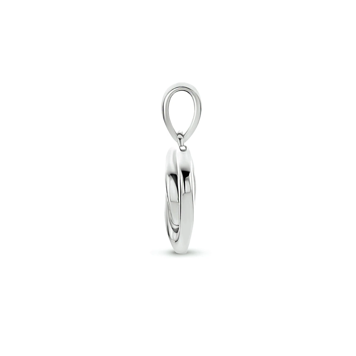 hanger hart zilver gerhodineerd