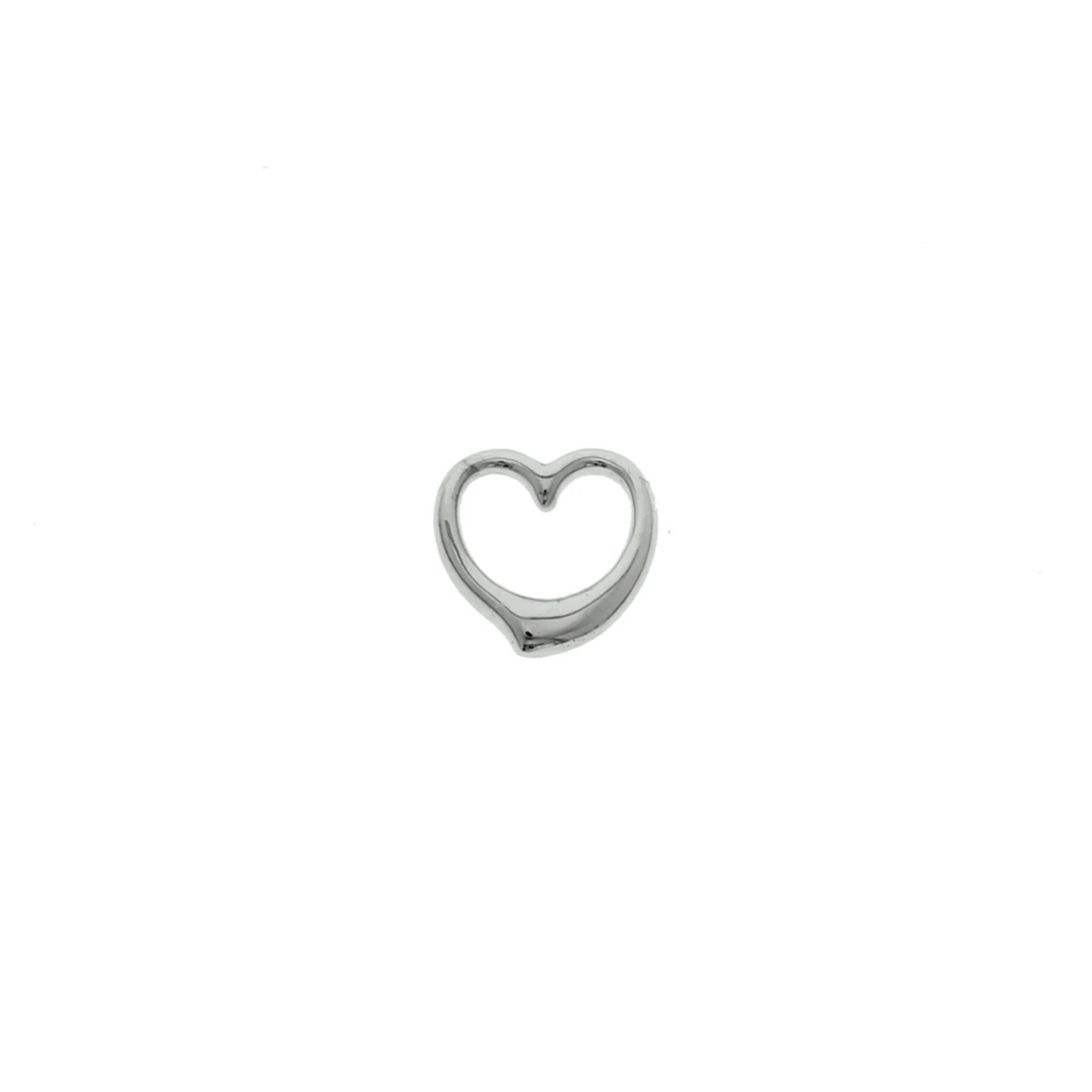 hanger hart zilver gerhodineerd