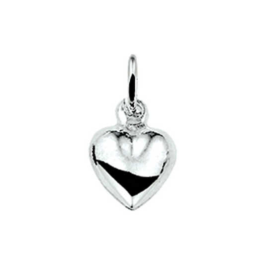 hanger hart zilver wit