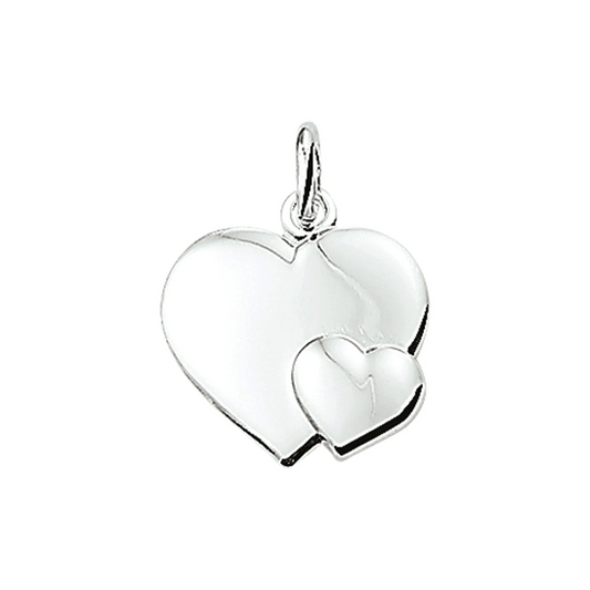 hanger hart zilver wit