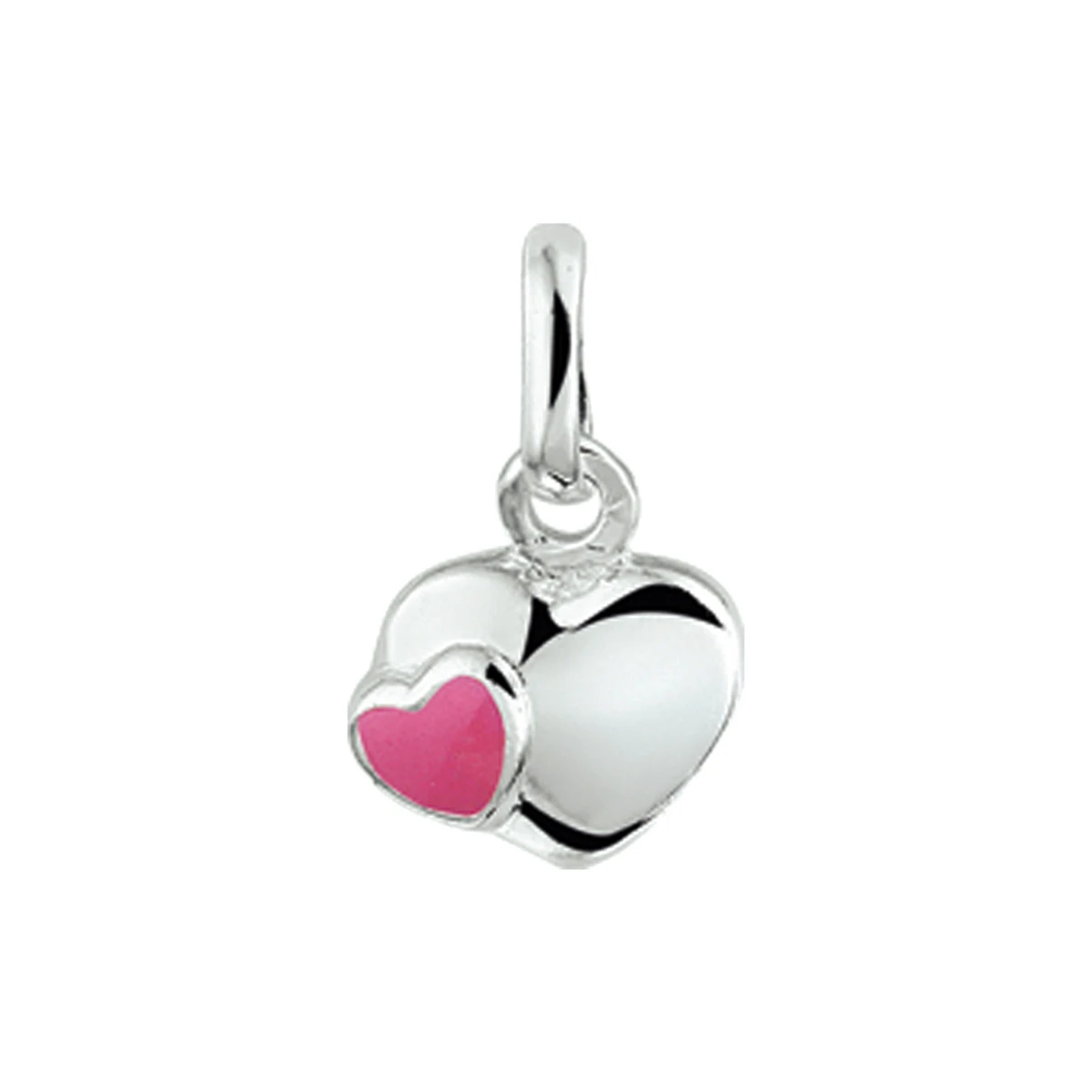 hanger hart zilver wit