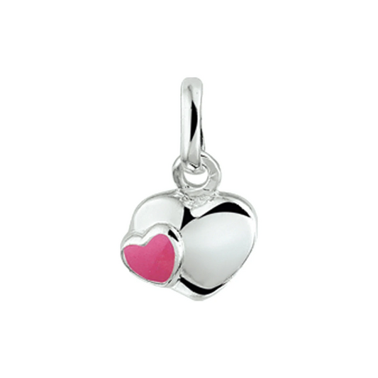 hanger hart zilver wit