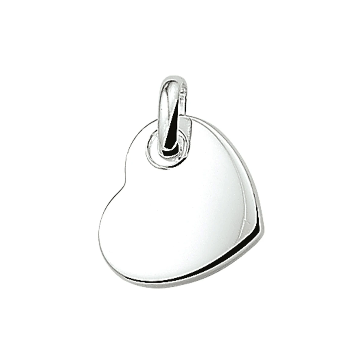 hanger hart zilver wit
