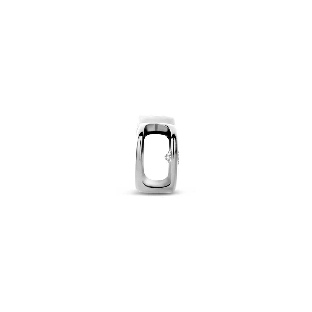 hanger hart zirkonia 5 mm zilver gerhodineerd