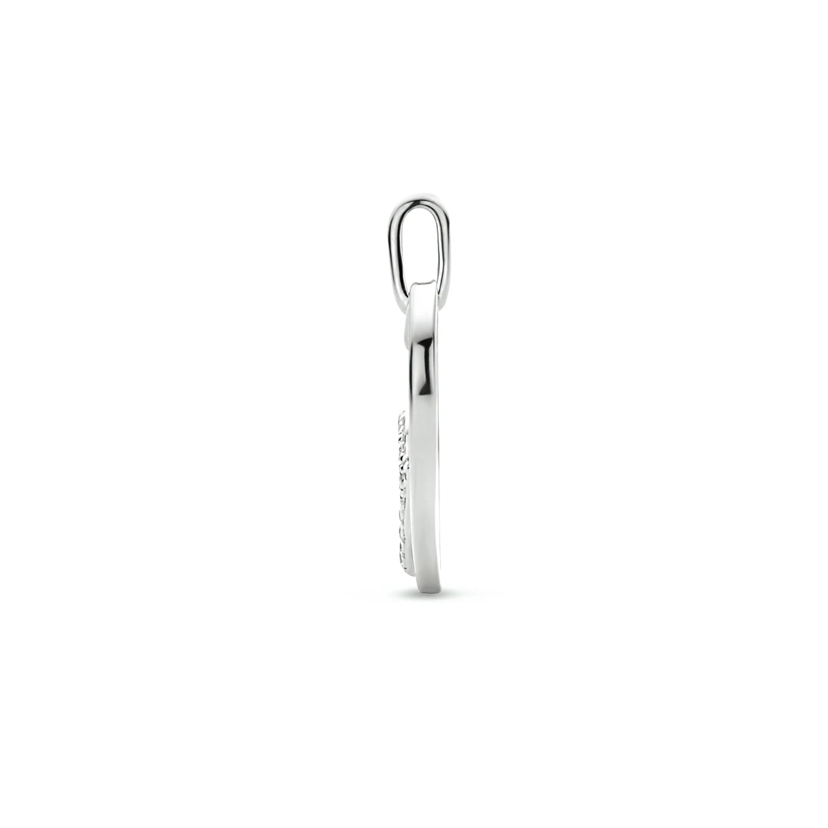 hanger hart zirkonia zilver gerhodineerd