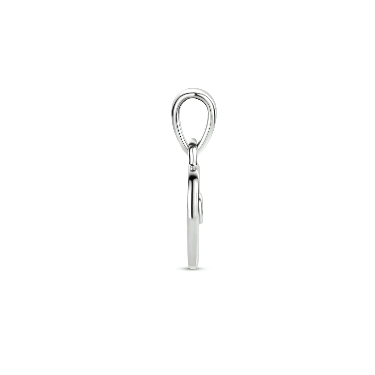 hanger hart zirkonia zilver gerhodineerd