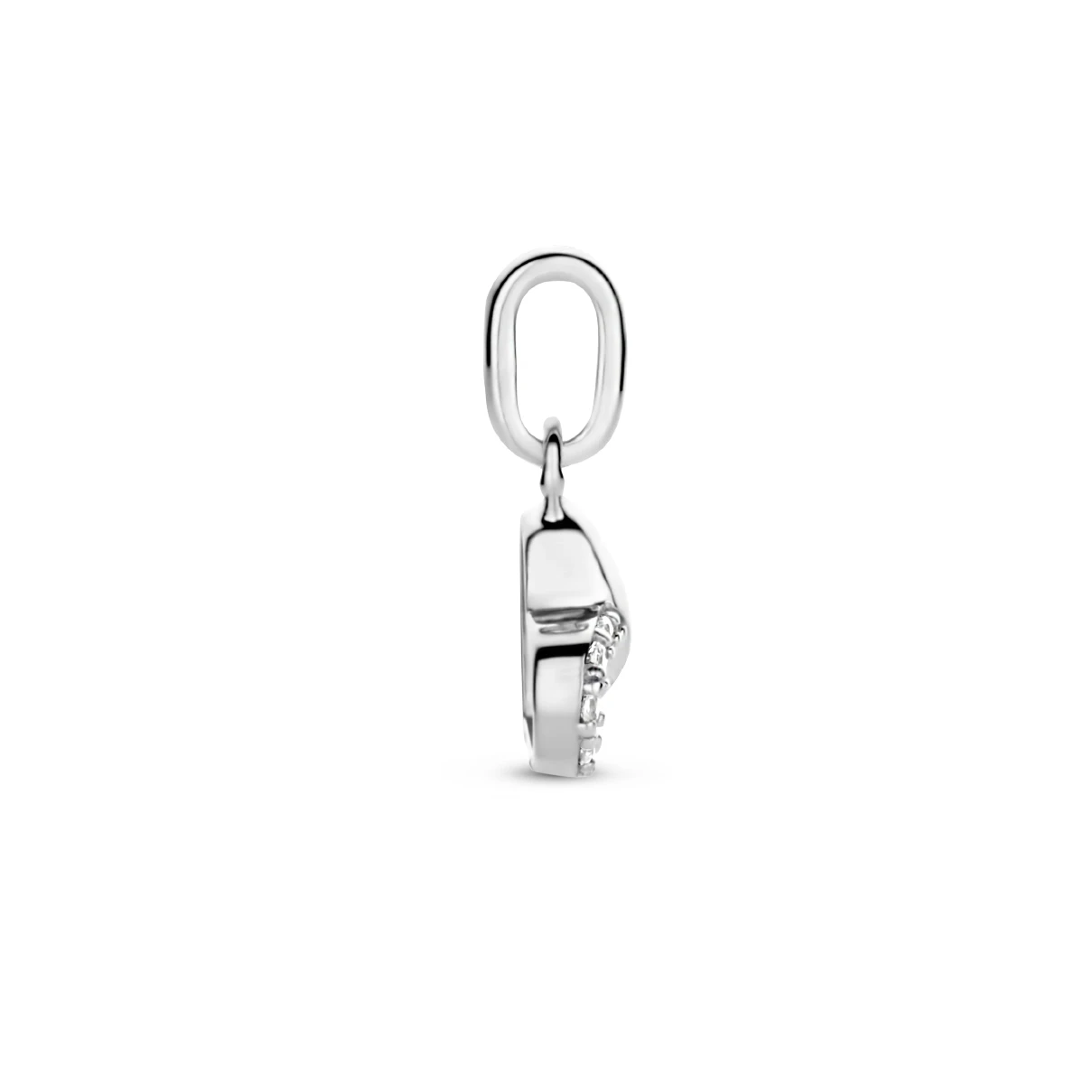 hanger hart zirkonia zilver gerhodineerd