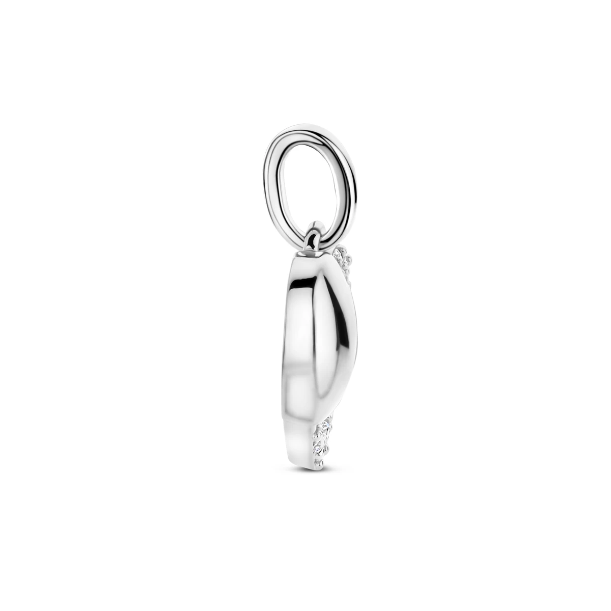 hanger hart zirkonia zilver gerhodineerd