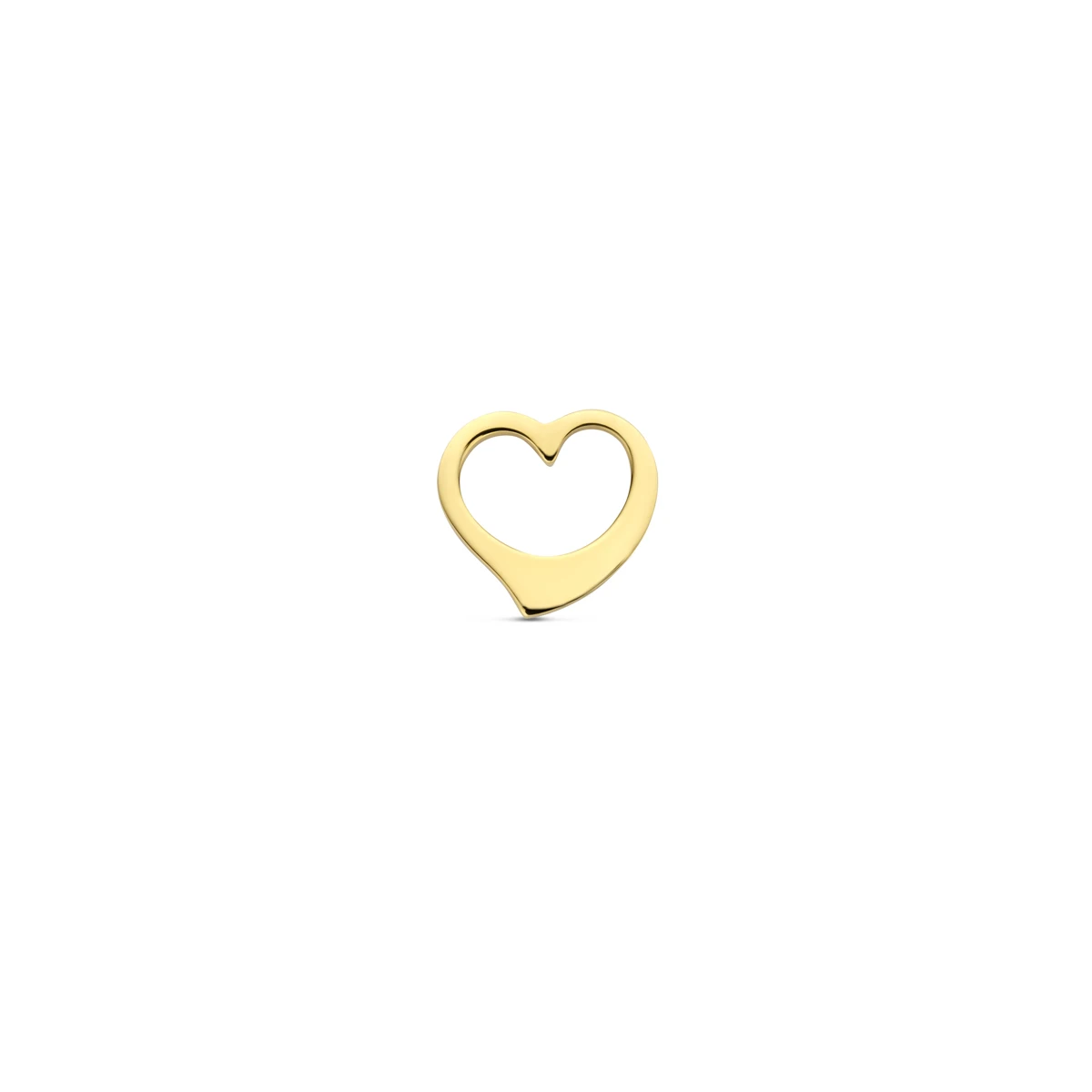 hanger hartje 7 mm 14K geelgoud