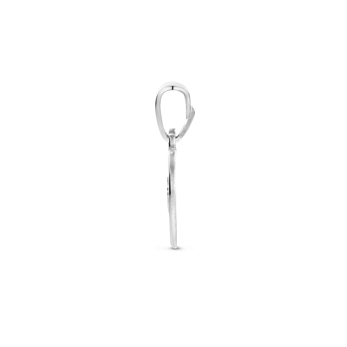 hanger hartje engel poli/mat 17 mm zilver gerhodineerd