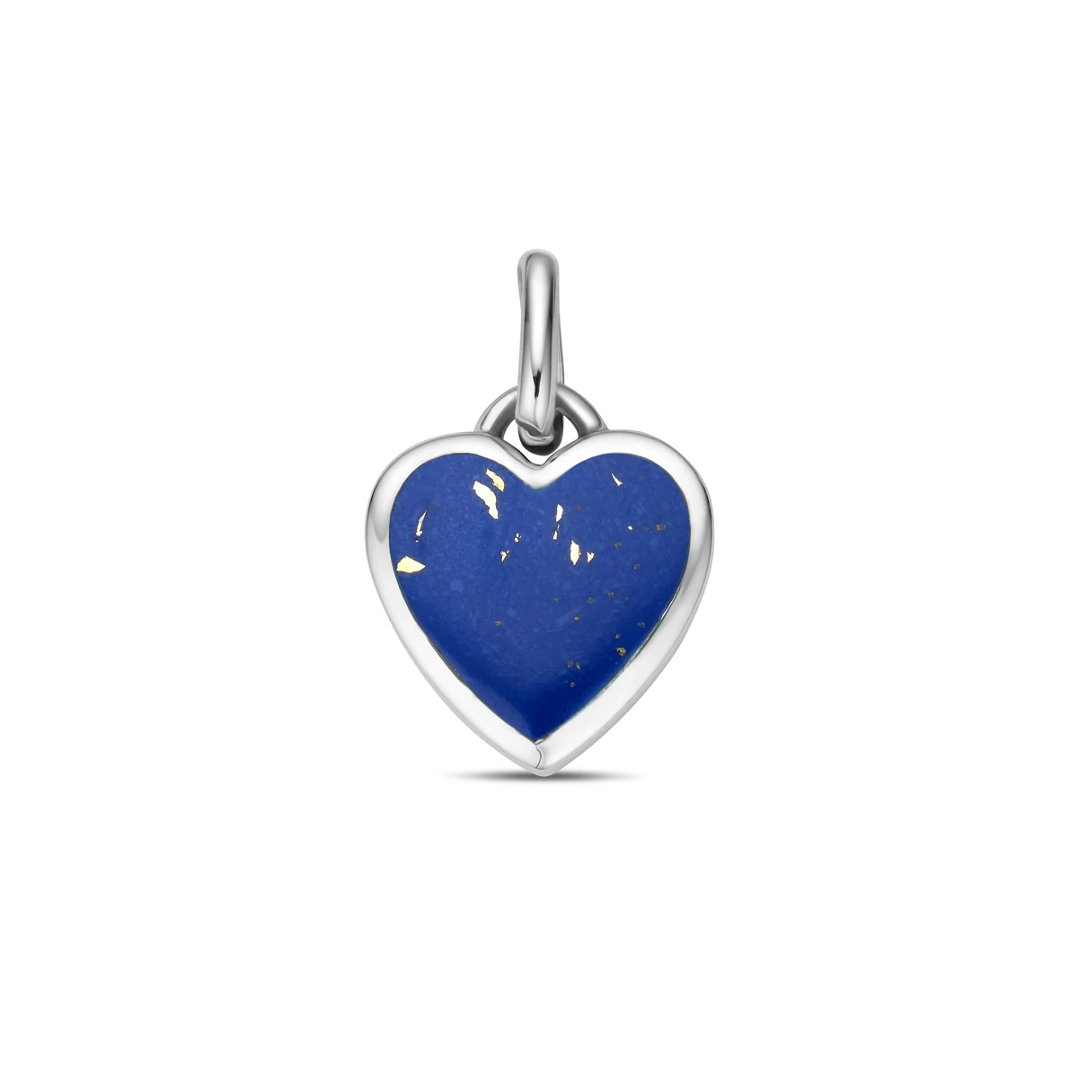 hanger hartje lapis zilver gerhodineerd