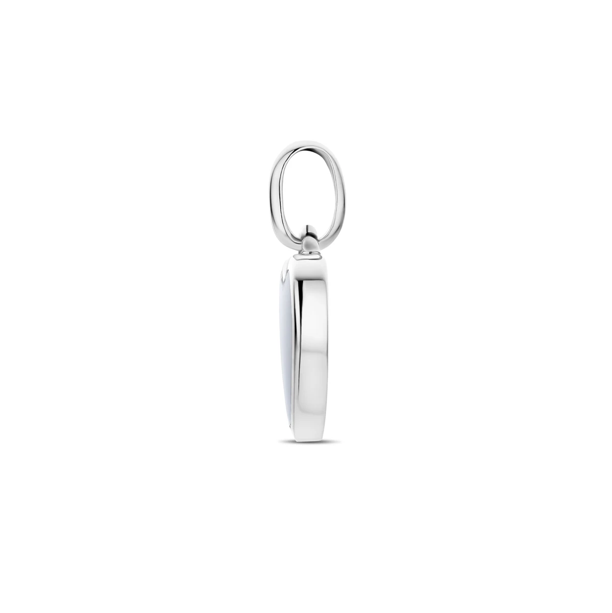 hanger hartje onyx zilver gerhodineerd