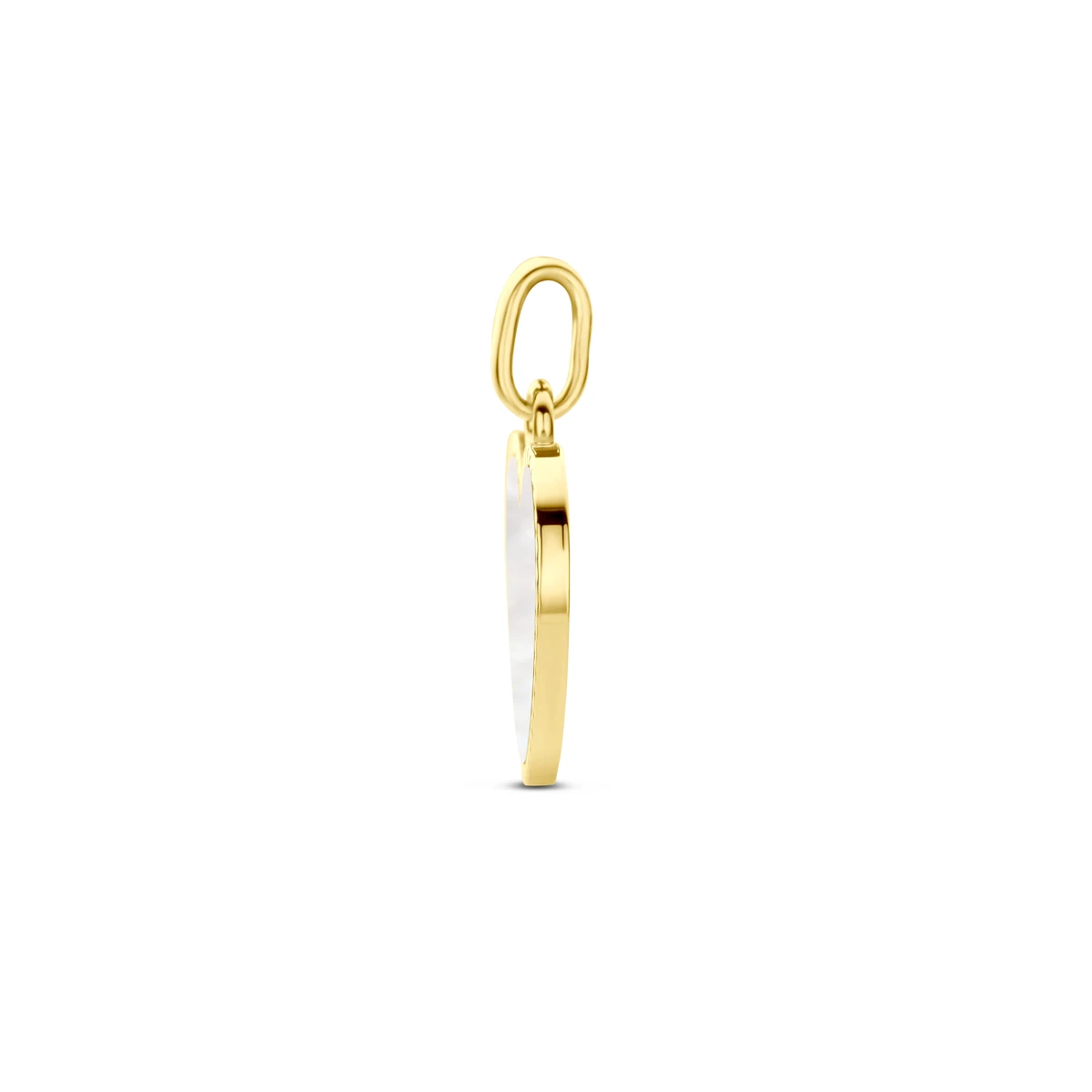 hanger hartje parelmoer 14K geelgoud