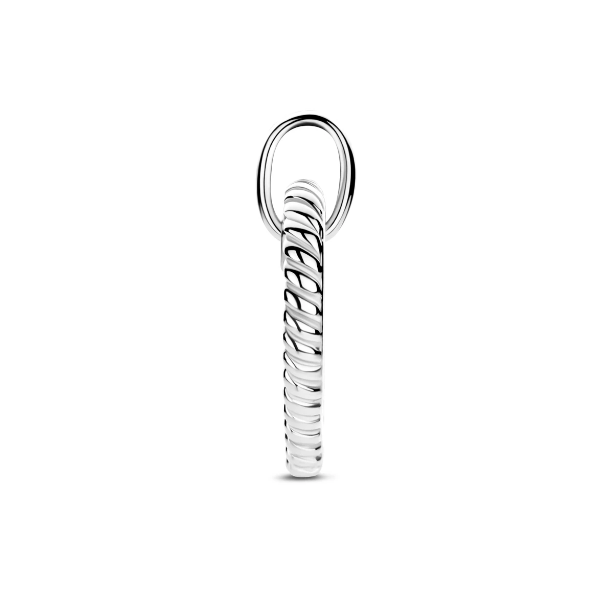 hanger hartje zirkonia 14 mm zilver gerhodineerd