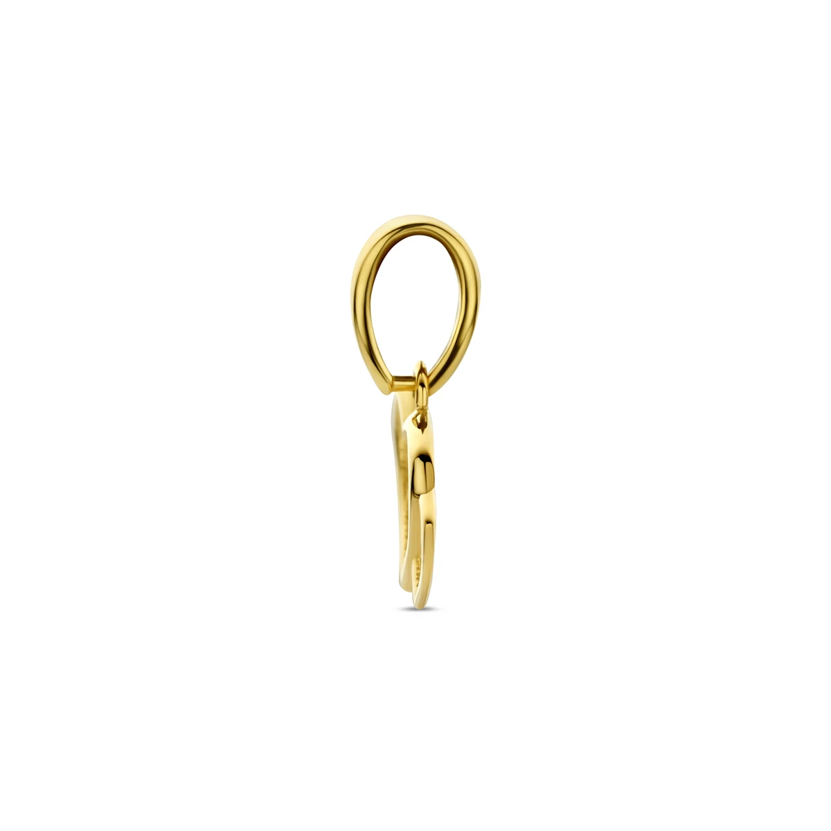 hanger hartjes 14 mm 14K geelgoud