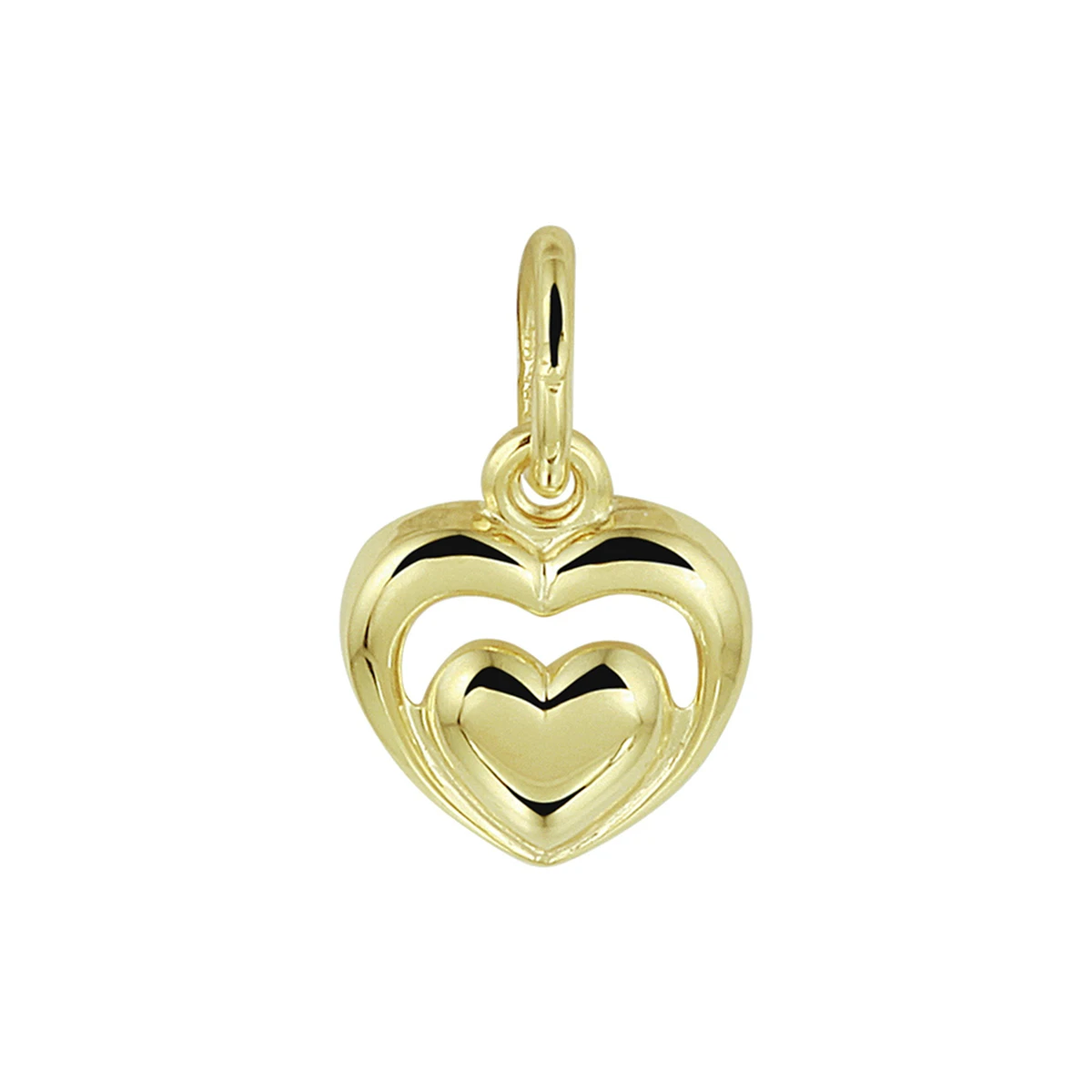 hanger hartjes 14K geelgoud