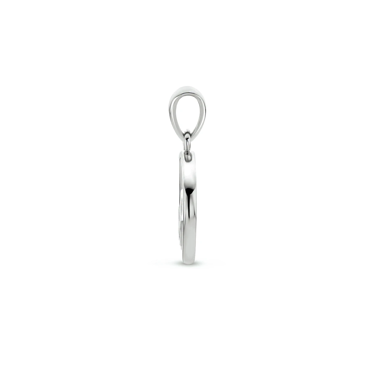 hanger hartjes zirkonia zilver gerhodineerd