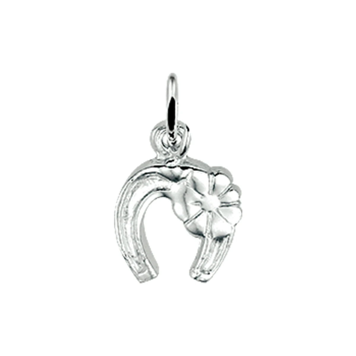 hanger hoef zilver wit