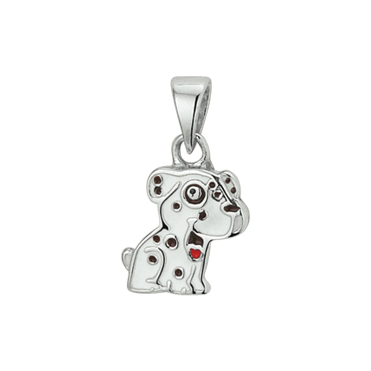 hanger hond 12 mm zilver gerhodineerd
