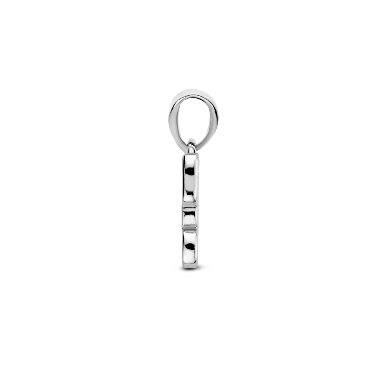 hanger hond zilver gerhodineerd