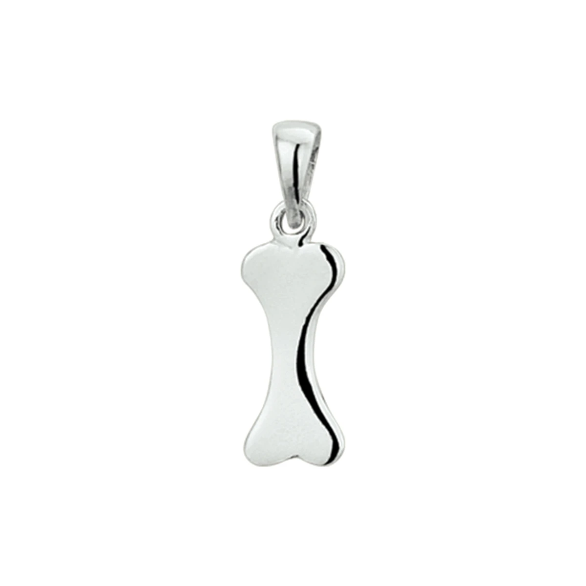 hanger hondenbot zilver gerhodineerd