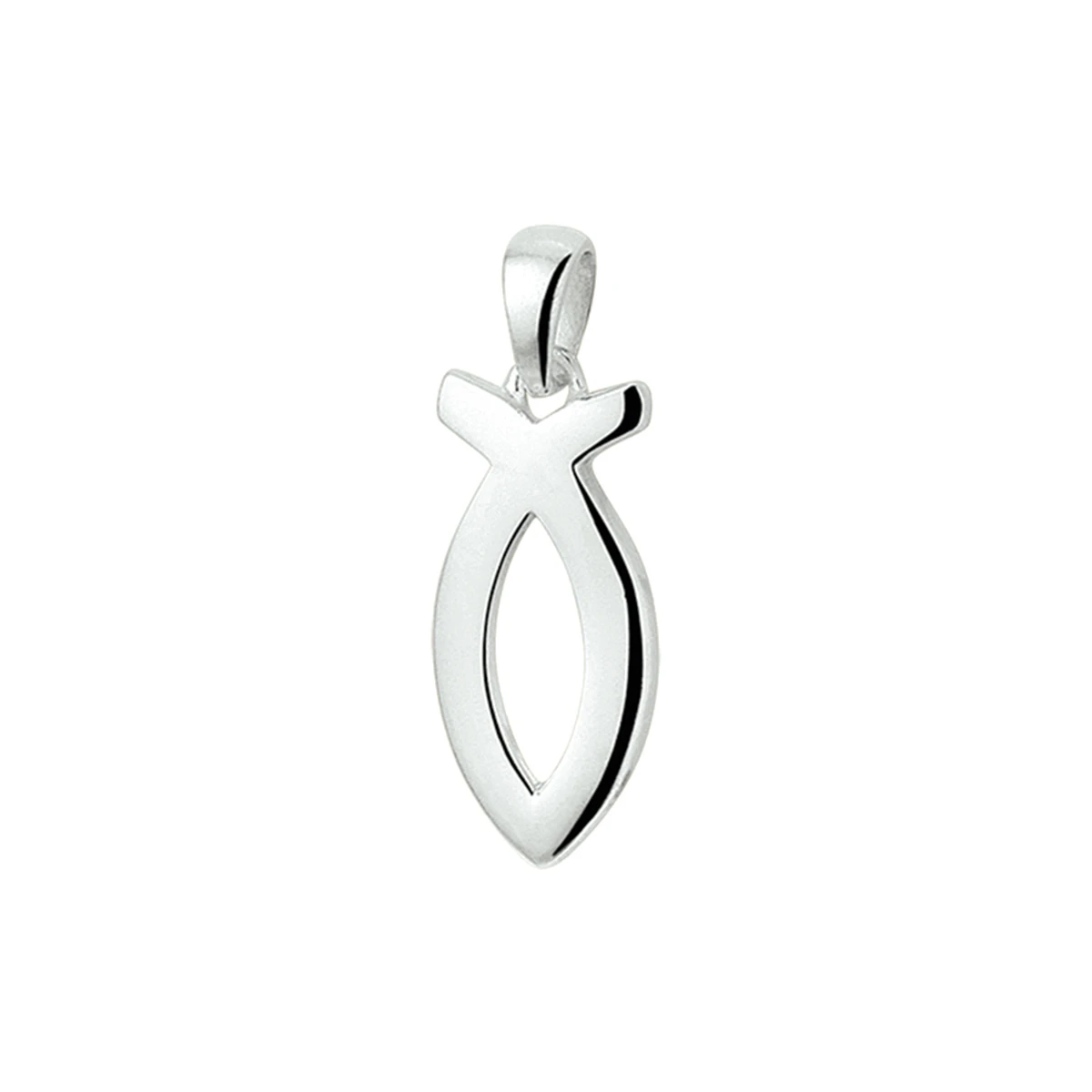 hanger ichtus visje zilver gerhodineerd