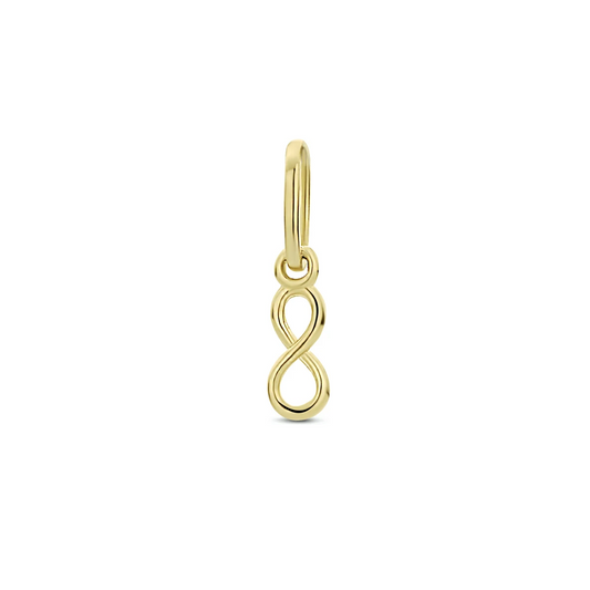 hanger infinity 10 mm 14K geelgoud