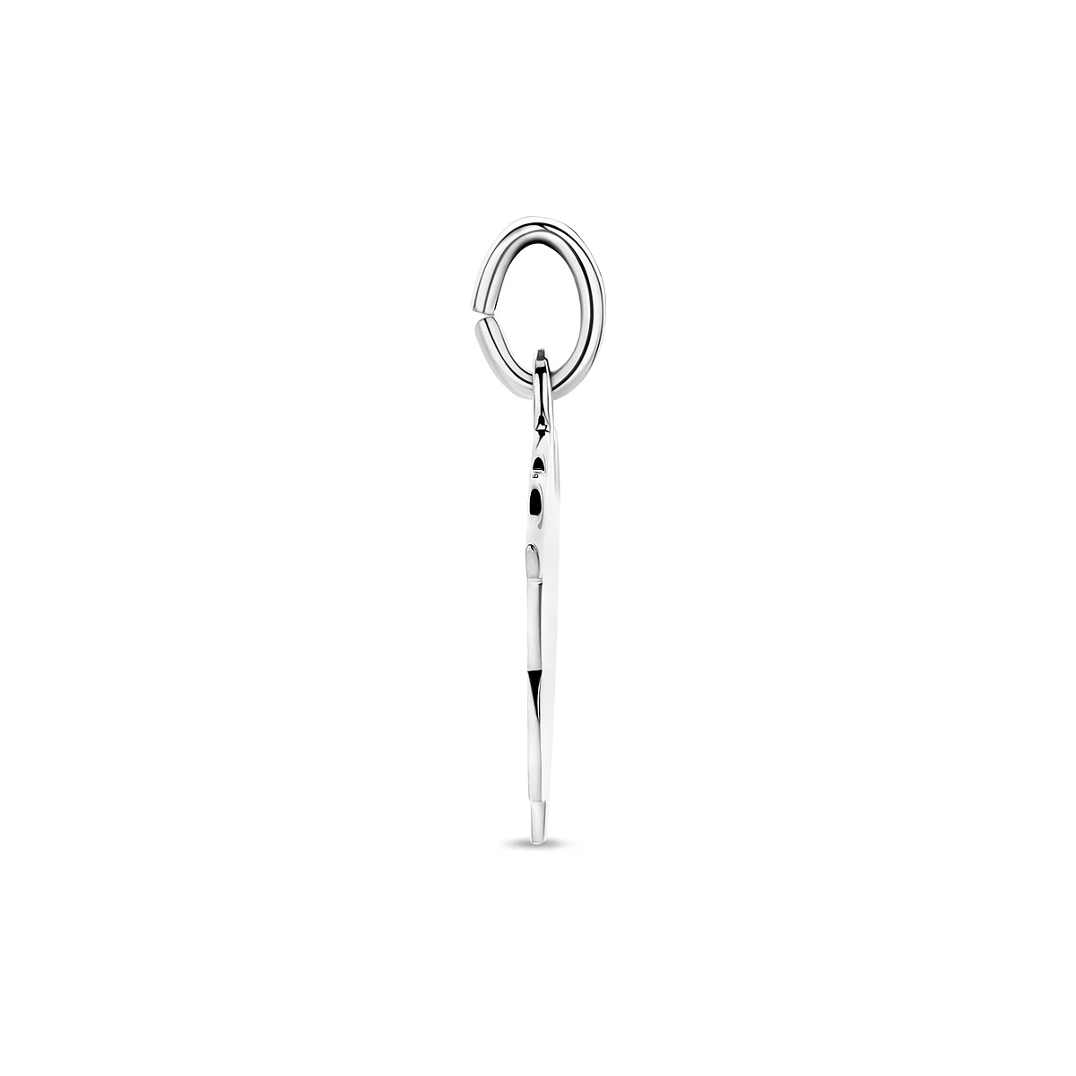 hanger jongen 14 x 17,5 mm zilver wit