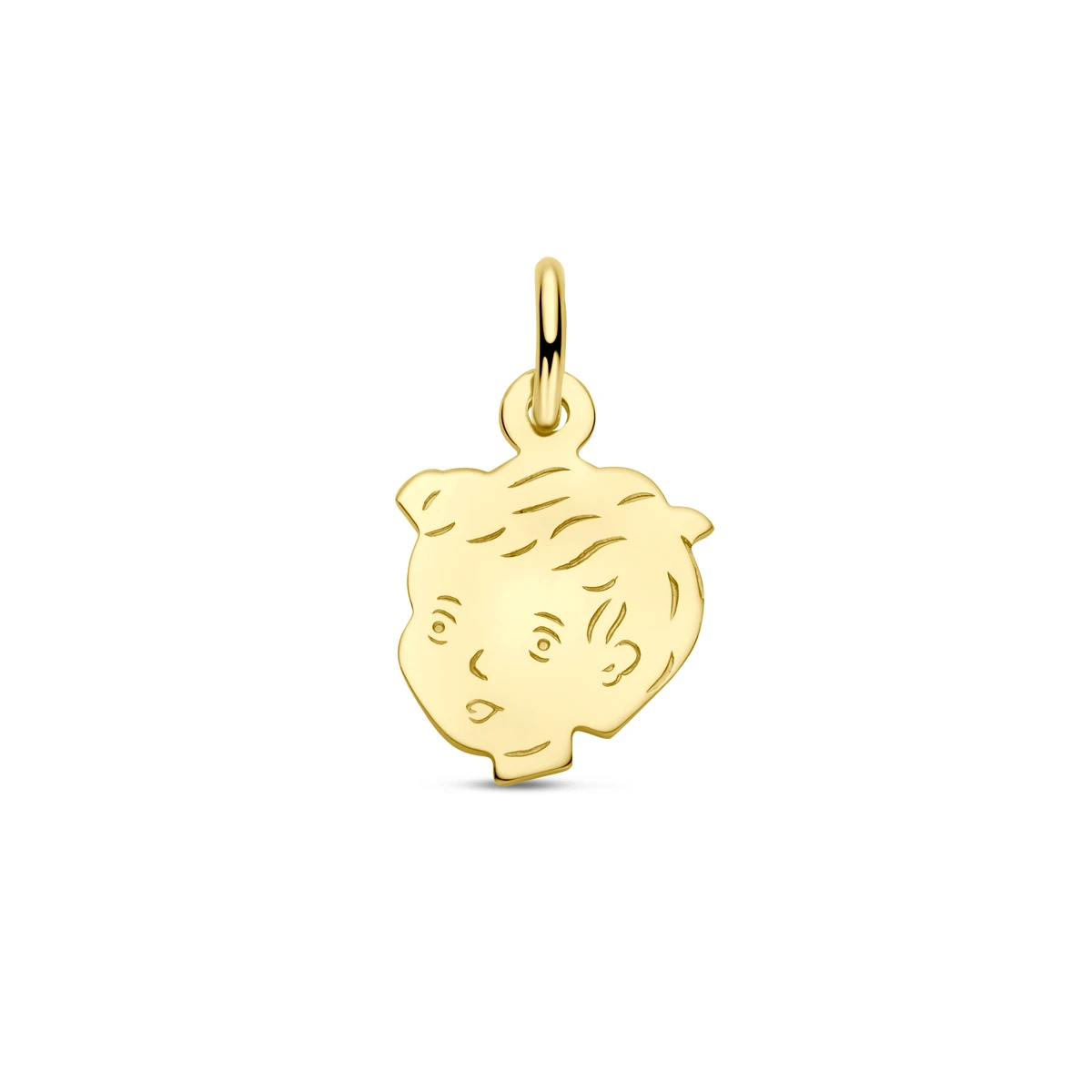 hanger jongen 12 mm 14K geelgoud
