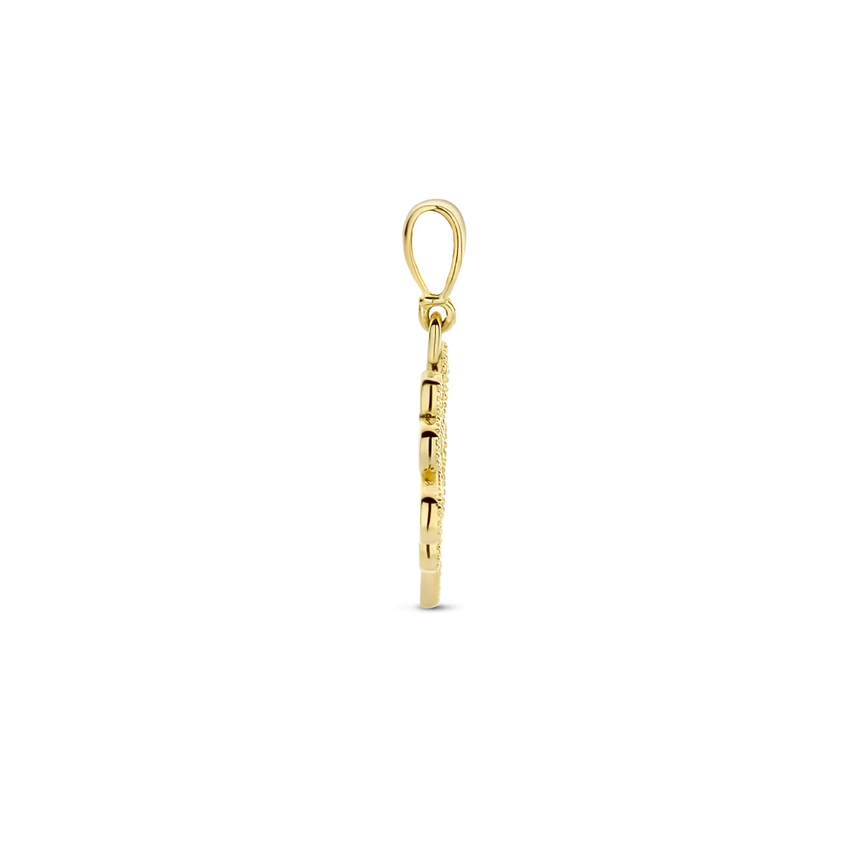 hanger klaver 14K geelgoud