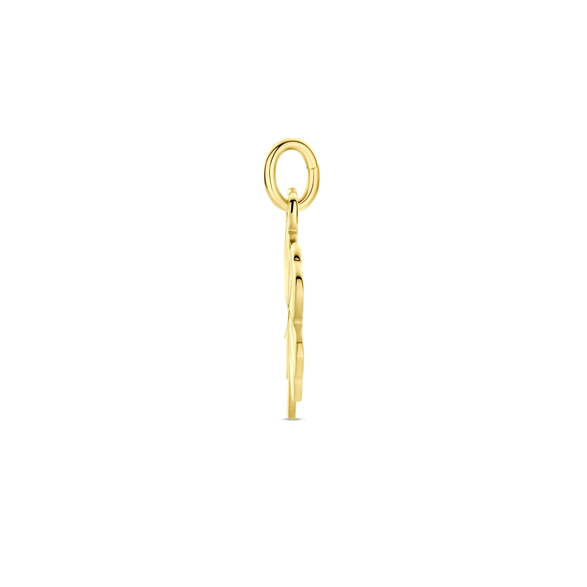 hanger klaver 14K geelgoud