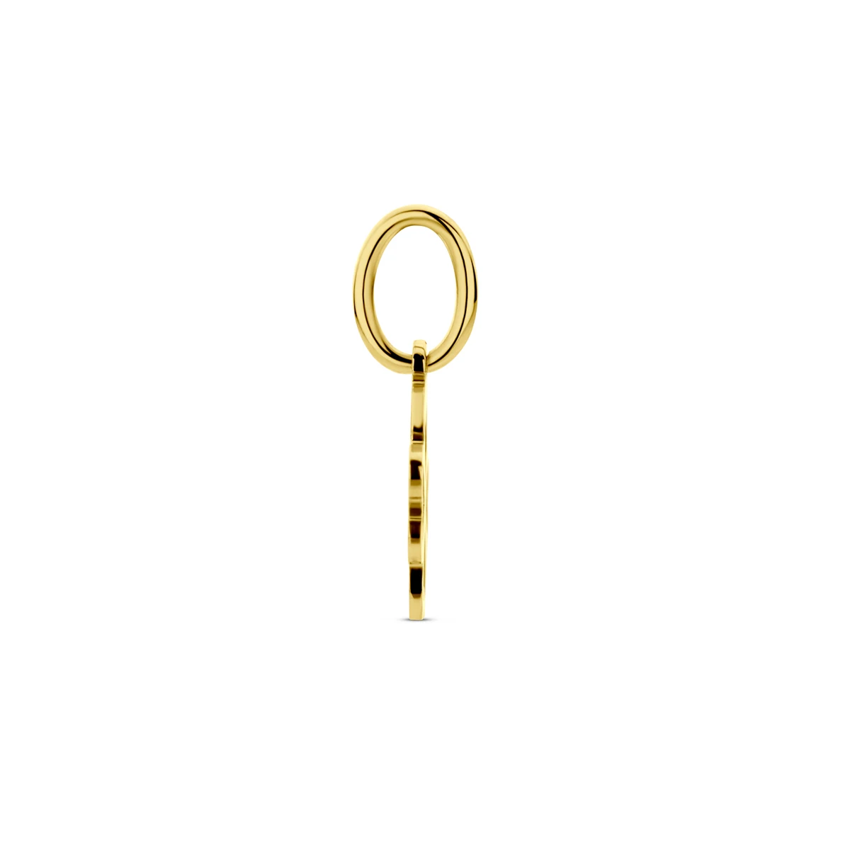hanger klavertje 8,5 mm 14K geelgoud