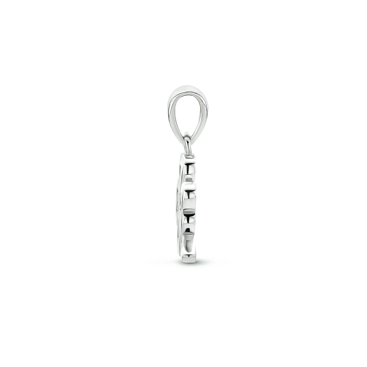 hanger klaver zilver gerhodineerd