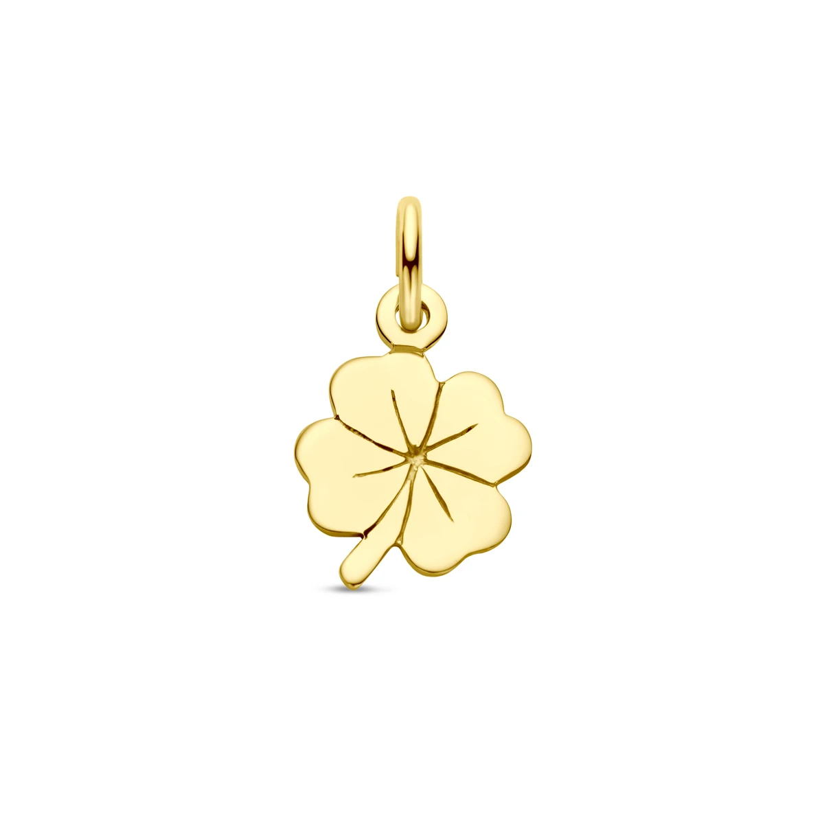 hanger klavertje 14K geelgoud