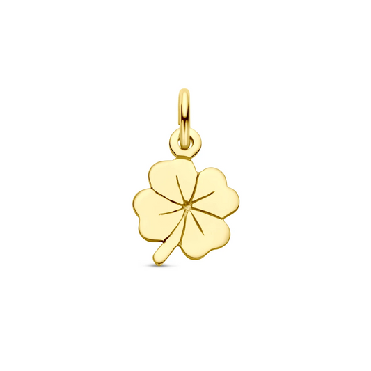 hanger klavertje 14K geelgoud