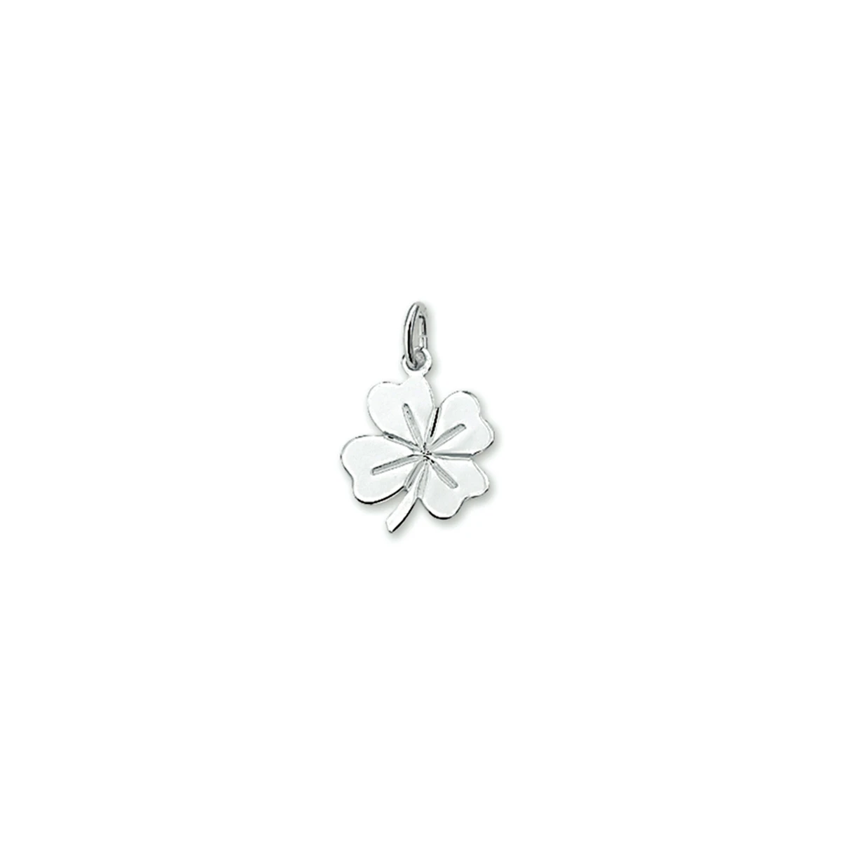 hanger klavertje zilver gerhodineerd