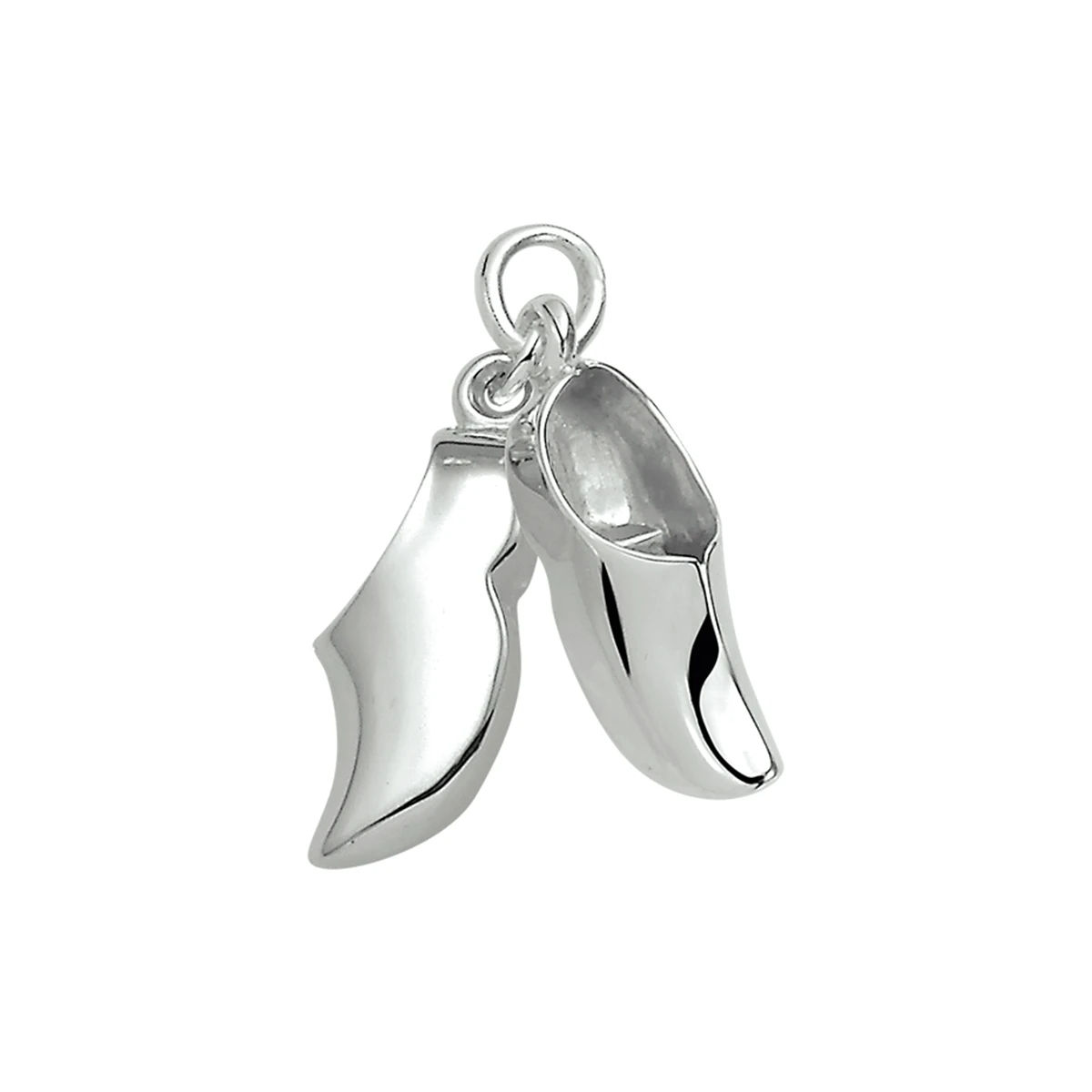 hanger klompjes zilver wit
