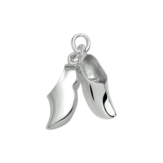 hanger klompjes zilver wit