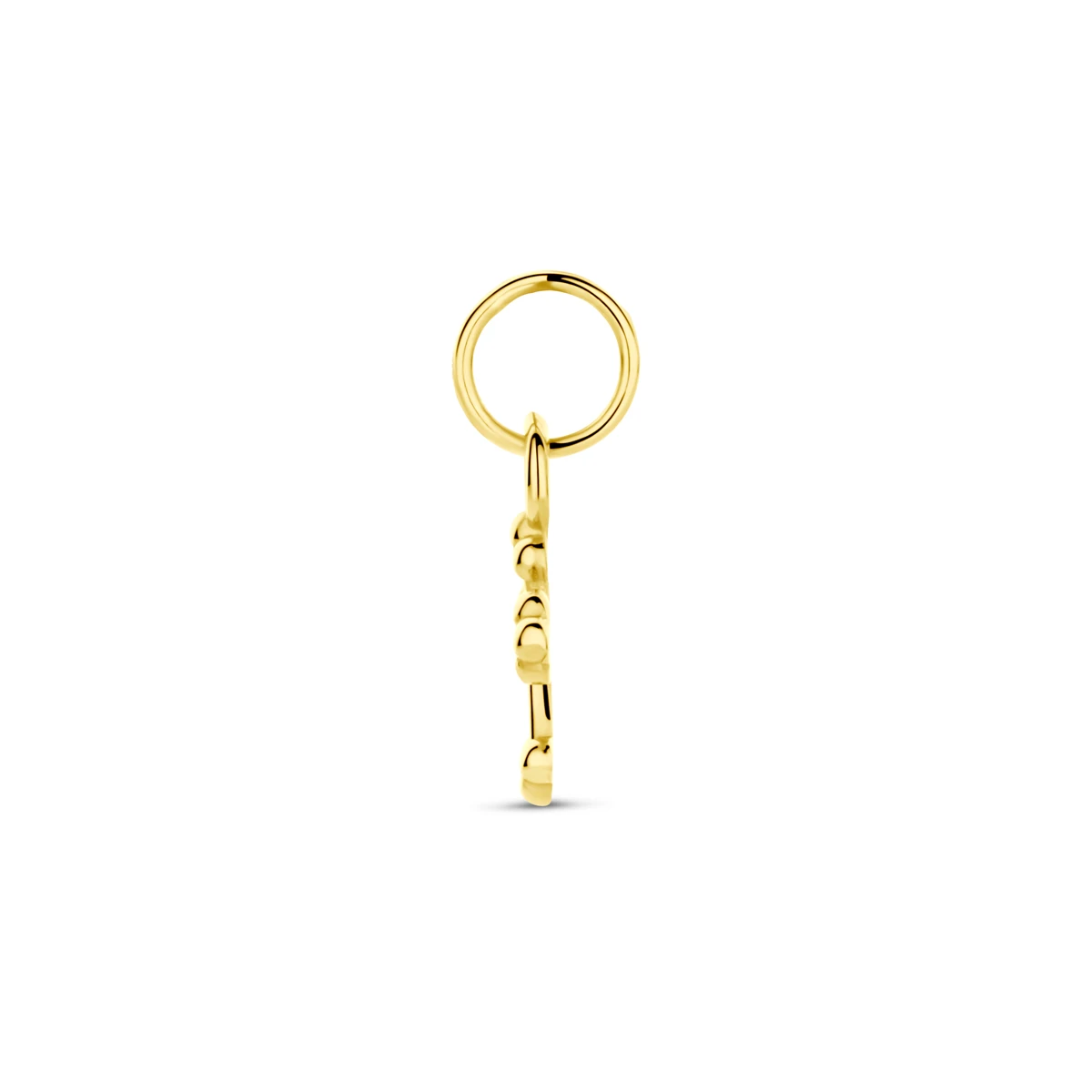 hanger kruis 12 mm 14K geelgoud