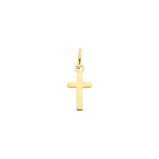 hanger kruis 14 mm 14K geelgoud