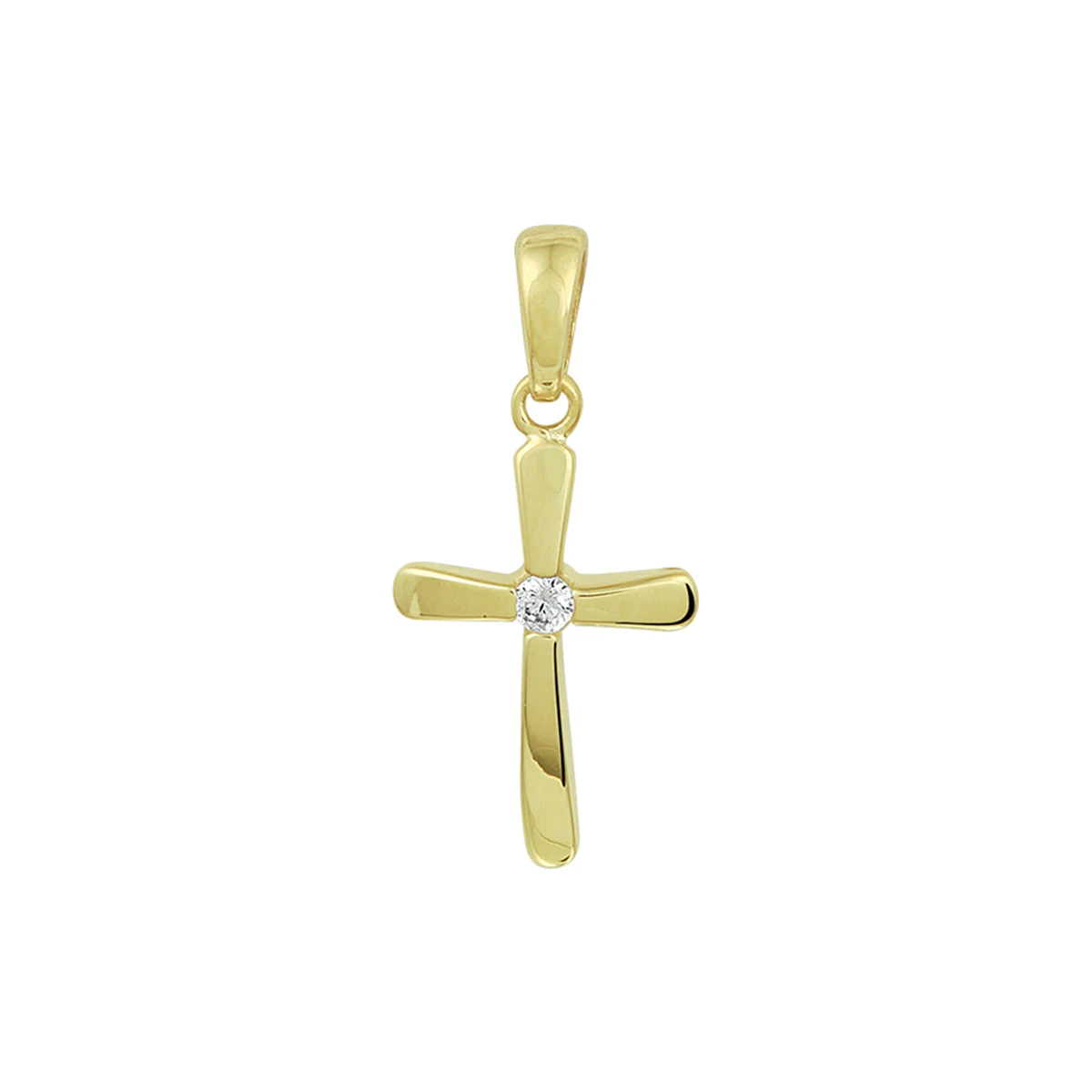 hanger kruis 14K geelgoud