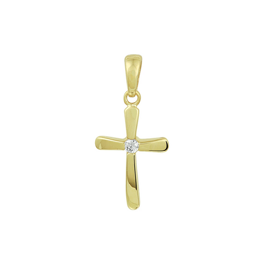 hanger kruis 14K geelgoud