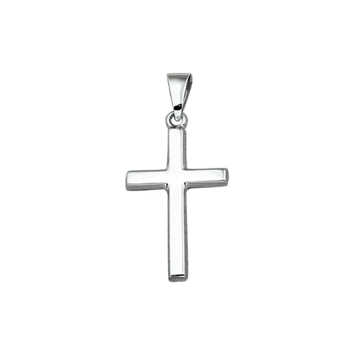 hanger kruis 19,5 mm 14K witgoud