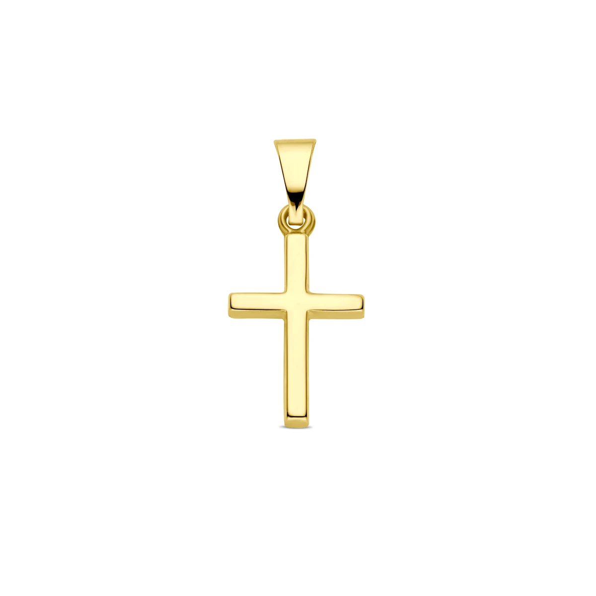 hanger kruis 22 mm 14K geelgoud