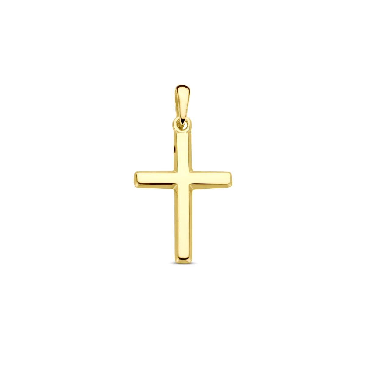 hanger kruis 23 mm 14K geelgoud