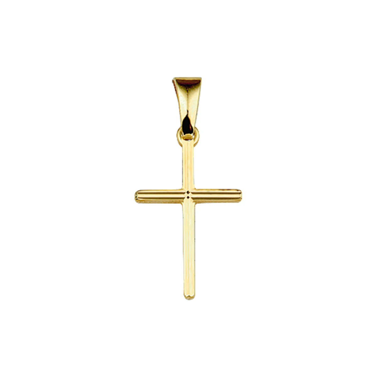 hanger kruis gediamanteerd 14K geelgoud